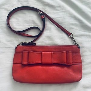 KATE SPADE RED LEATHER CROSSBODY